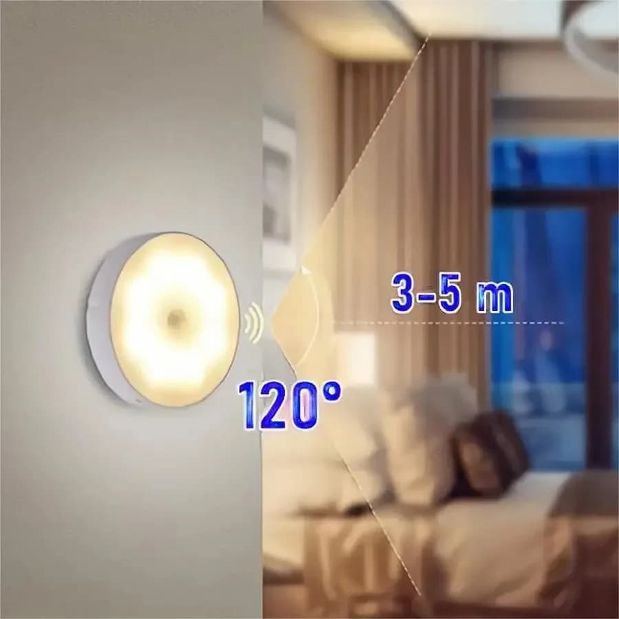Laetav liikumisanduriga LED voodivalgusti, valge