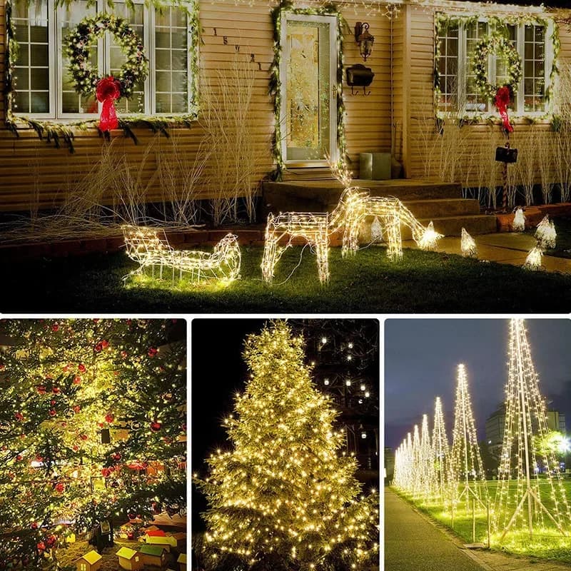 Päikese LED haldjavalguskardin, veekindel