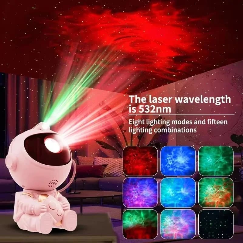 Astronaut kosmoseseade LED öövalgus
