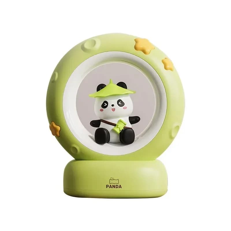 Armas panda kuu ja tähega laetav laualamp