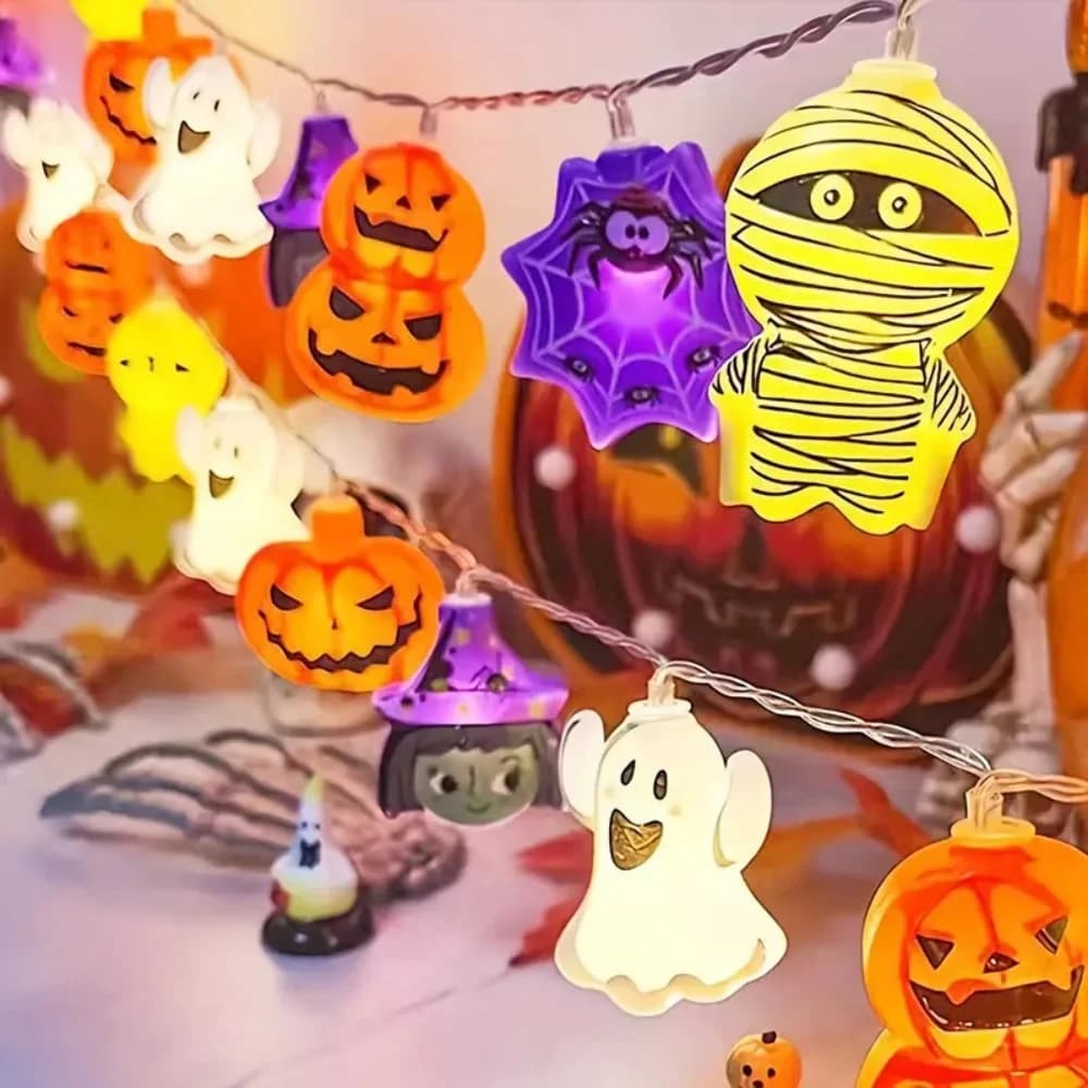 Patareitoitega Halloweeni kujulised valgusteid