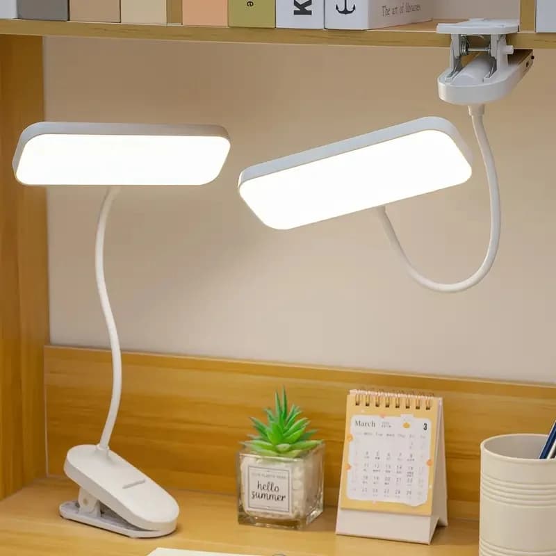 USB-laetav kinnitustega LED-lauavalgusti, dimmitatav